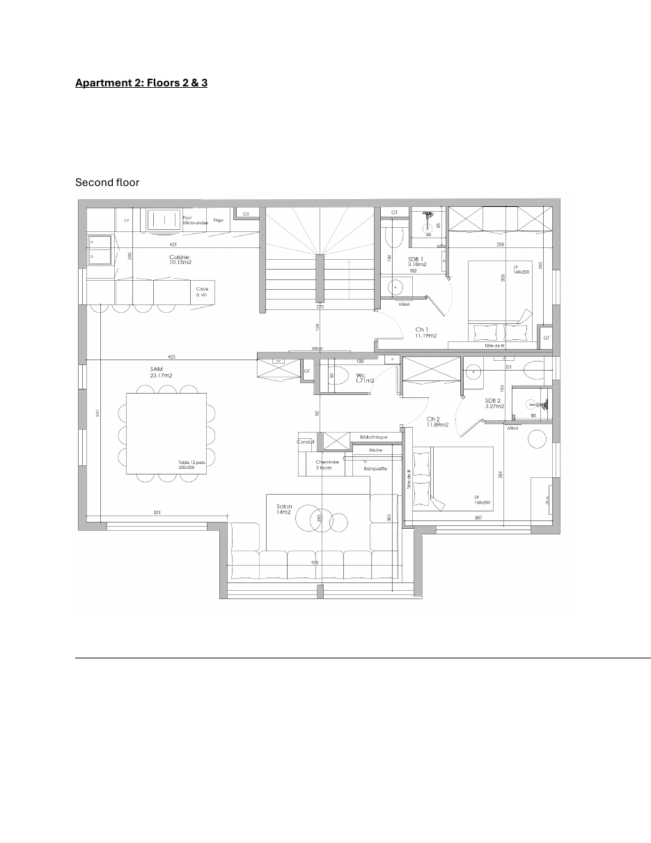 Chalet plan — Floor 2