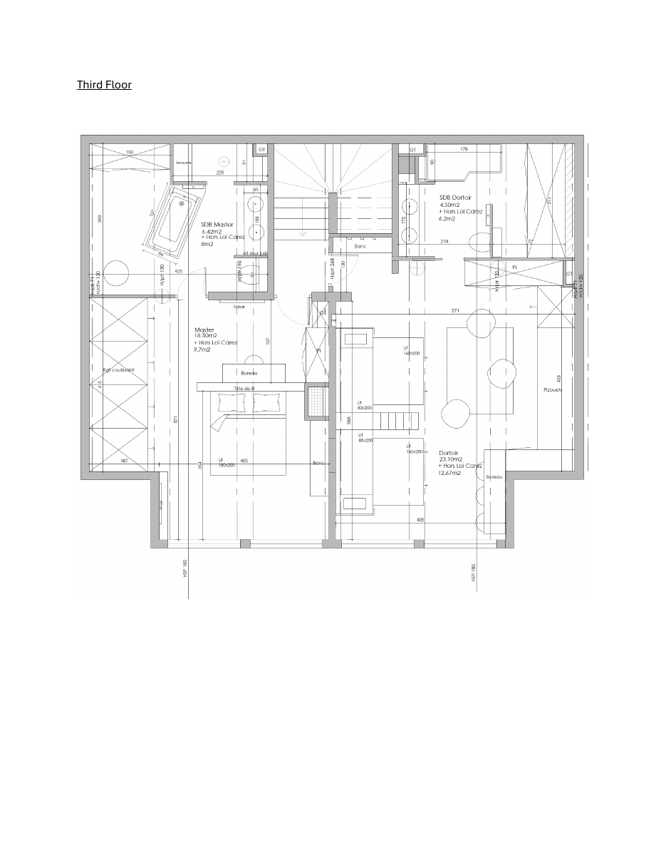 Chalet plan — Floor 3